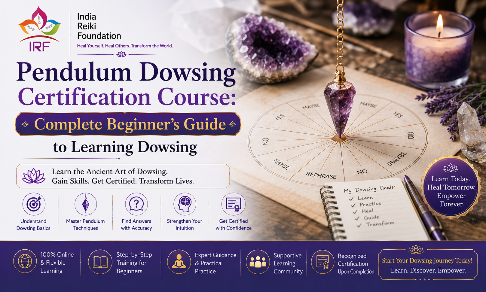 Pendulum Dowsing Certification Course- india reiki foundation